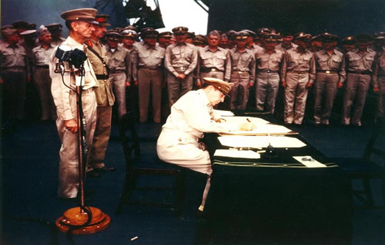 Japanese Signing Surrender Agreement in Tokyo Bay Image 4